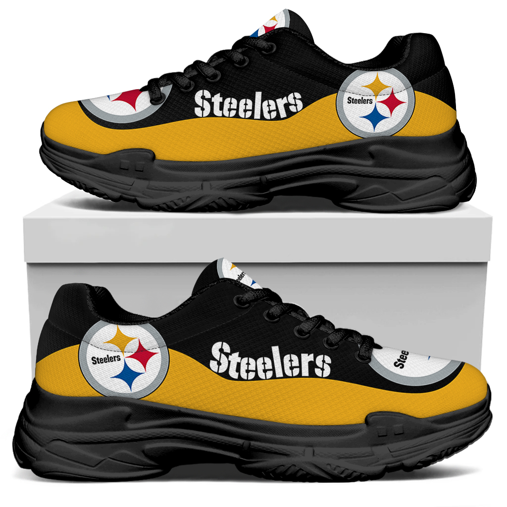 Men's Pittsburgh Steelers Edition Chunky Sneakers With Line 005